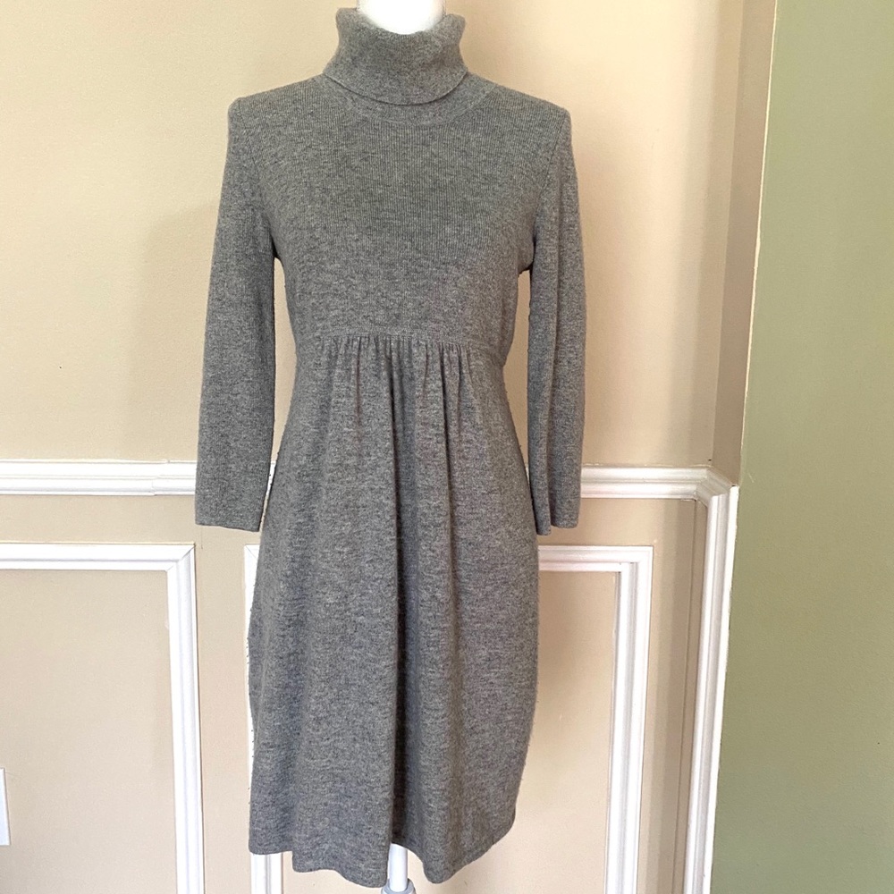 J CREW Heather Grey Soho Sweater Dress